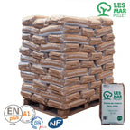 Pallet di 77 sacchi di pellet Lesmar certificato ENPLUS Pin 100% 15Kg